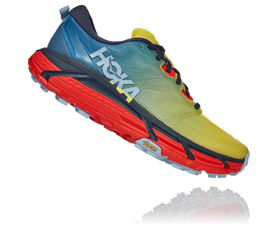 Hoka One One Trail Schoenen Heren - Mafate Speed 3 - Blauw - FQ8097452